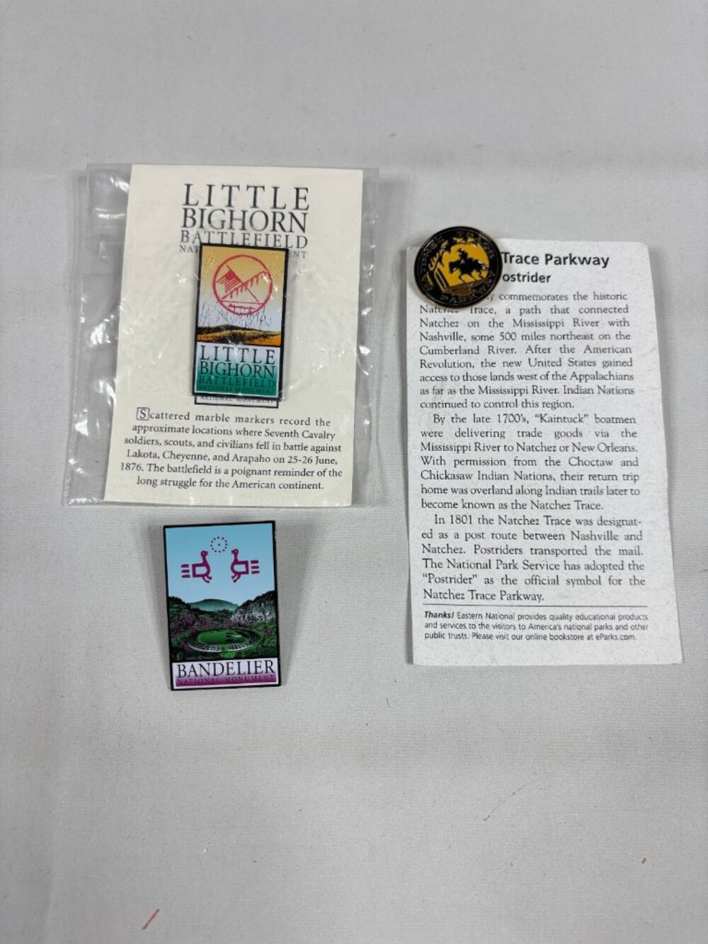 National Park Souvenir Lapel Pin Lot Indigenous History Tribal Heritage Set 3